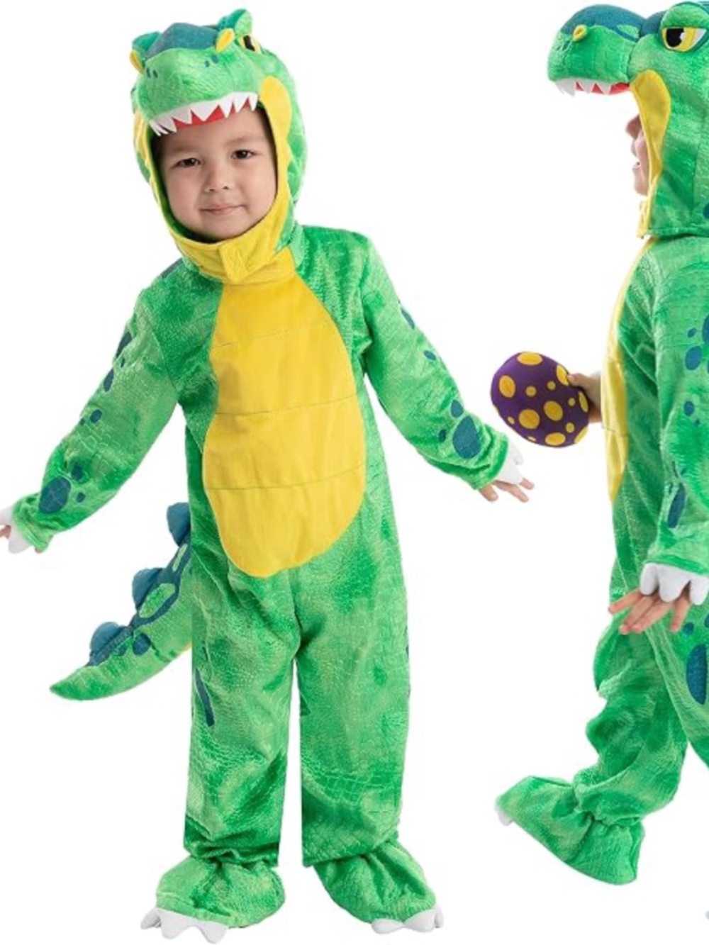 Spooktacular Creations Dinosaur T-Rex With Egg Halloween Costume Size 12-18 M